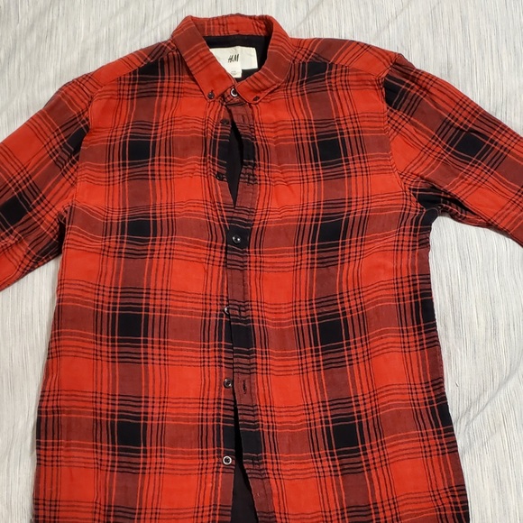 H&M buffalo plaid shirt - Picture 2 of 4